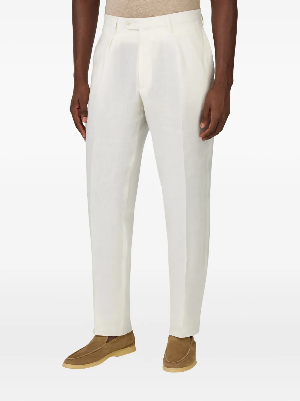 Boggi Milano Broek met plooien Wit