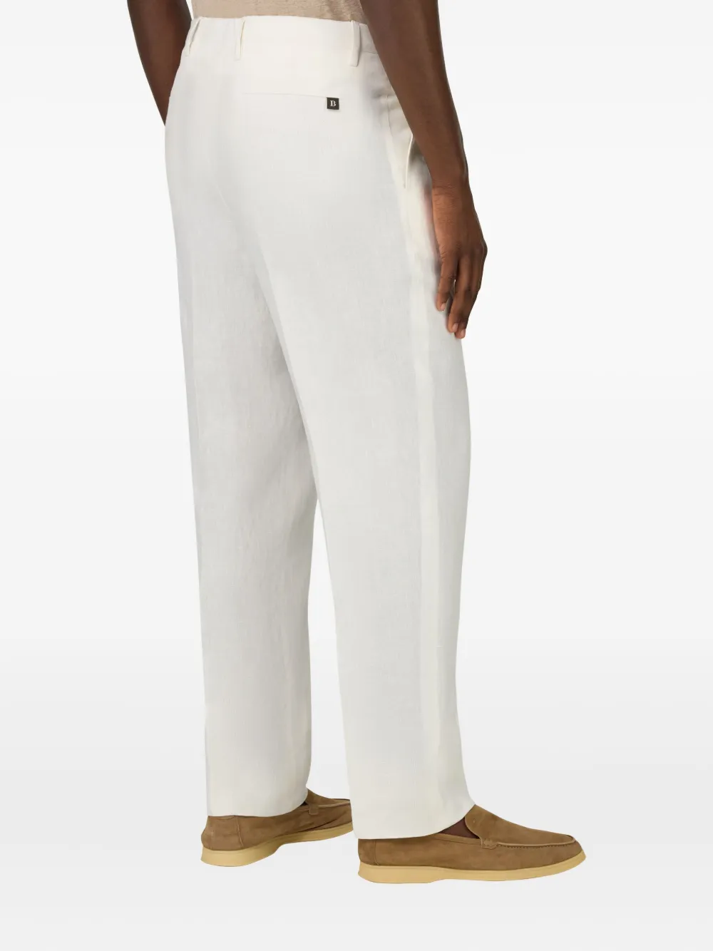 Boggi Milano Broek met plooien Wit