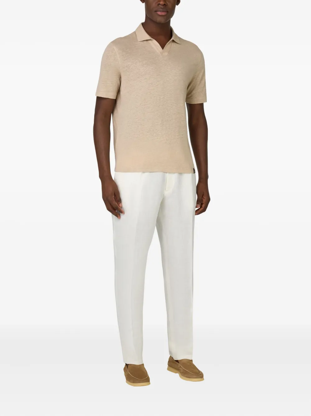Boggi Milano Broek met plooien Wit