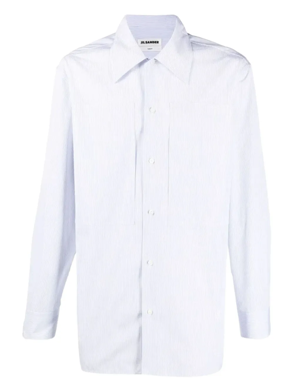 Jil Sander Gestreept overhemd met lange mouwen Blauw
