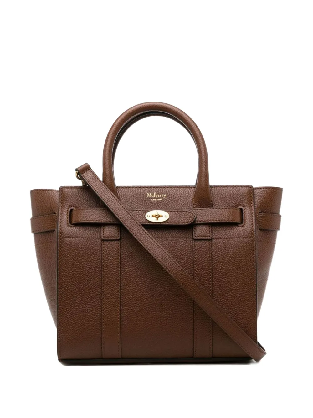 Mulberry Mini Bayswater Zipped Bag In Brown