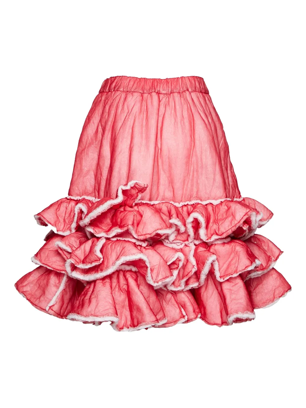 Comme Des Garçons Gelaagde rok - Rood