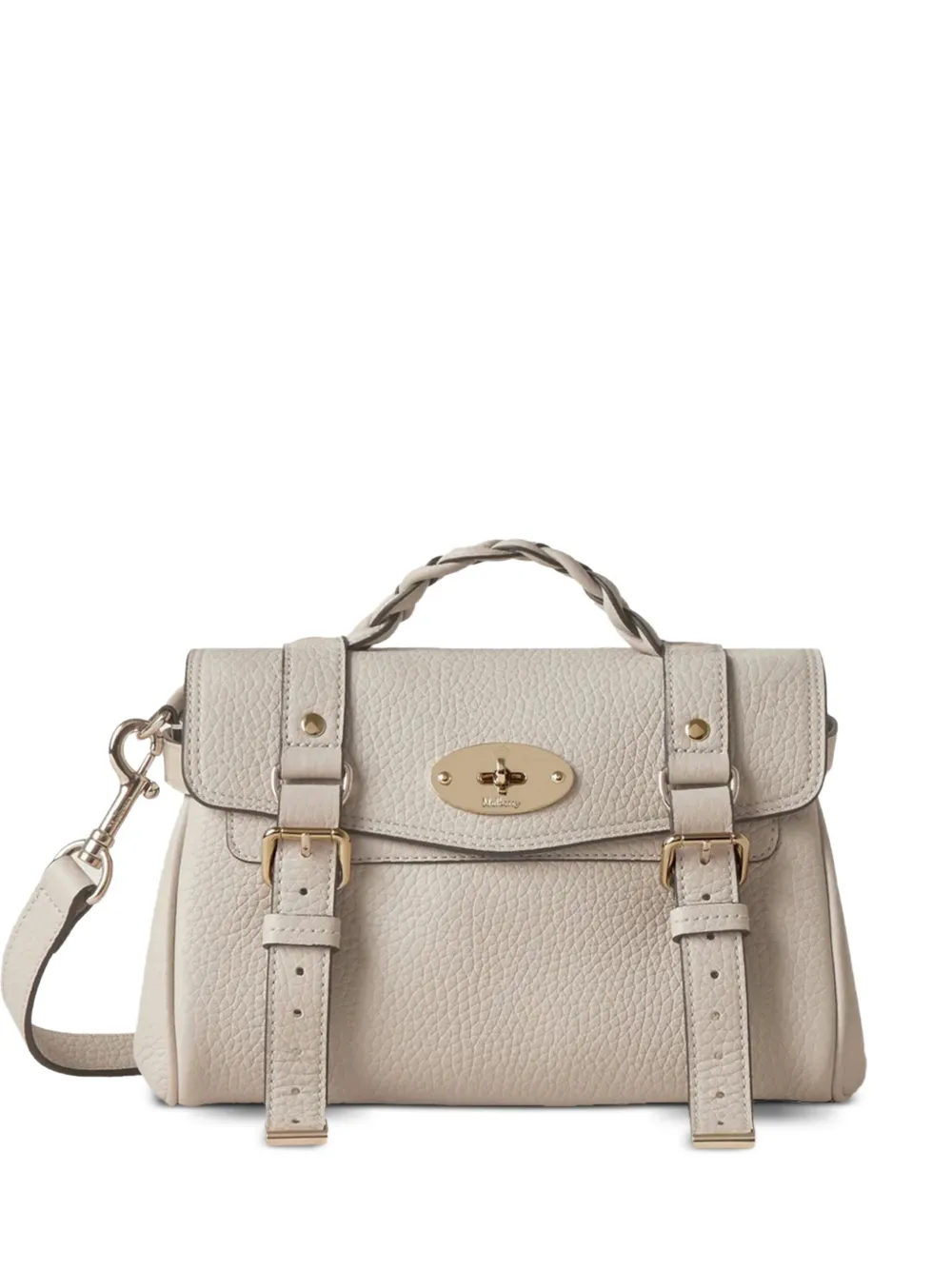 Mulberry Alexa kleine tas met gevlochten handgreep Beige