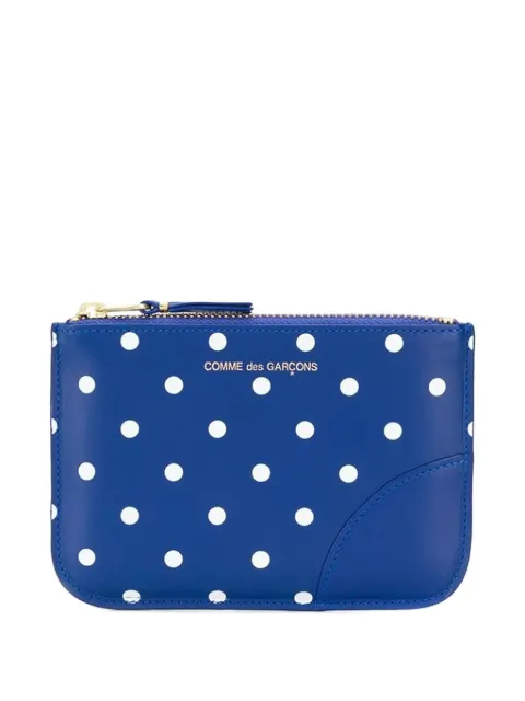 Comme Des Garçons Wallet polka-dot zip-fastening wallet