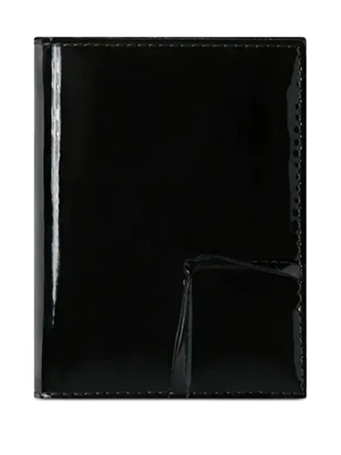 Comme Des Garçons Wallet Reversed patent-leather wallet
