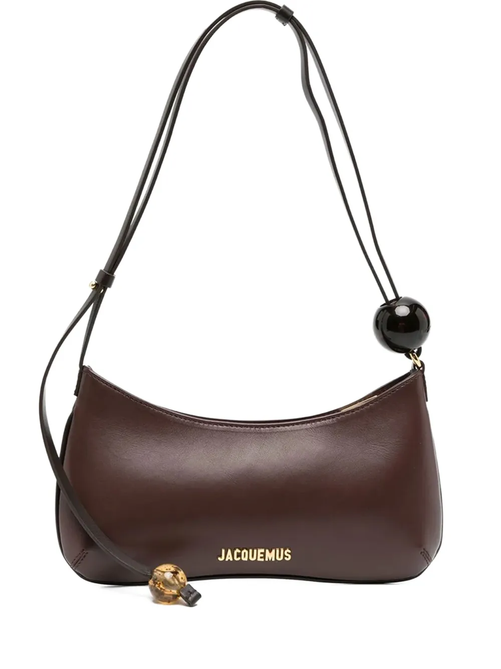 Jacquemus Borsa a spalla Le Bisou Perle - Marrone