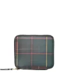 Comme Des Garçons Wallet Lenticular Tartan zipped wallet - Green