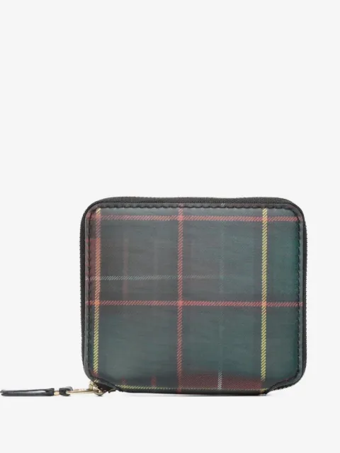 Comme Des Garçons Wallet Lenticular Tartan zipped wallet