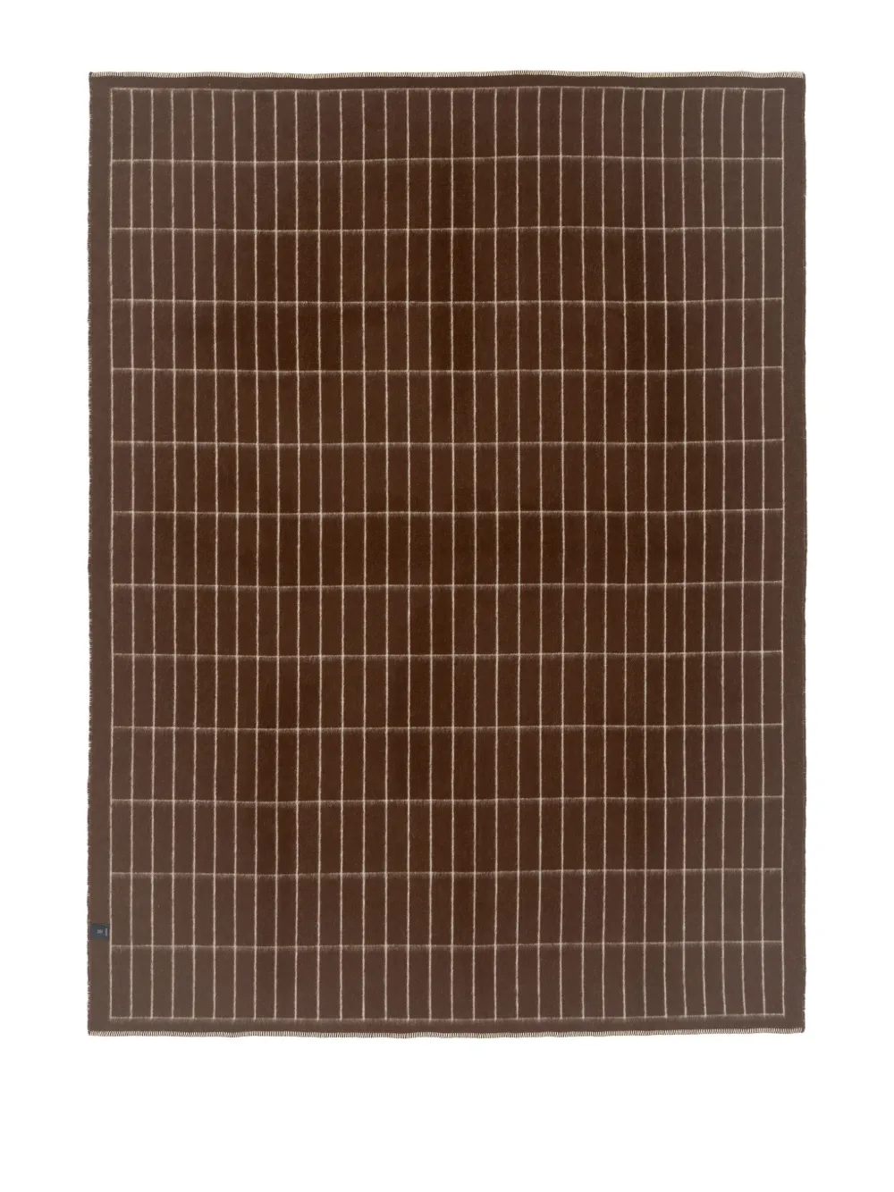 BLACKSAW grid-pattern blanket | Neutrals | Image 1