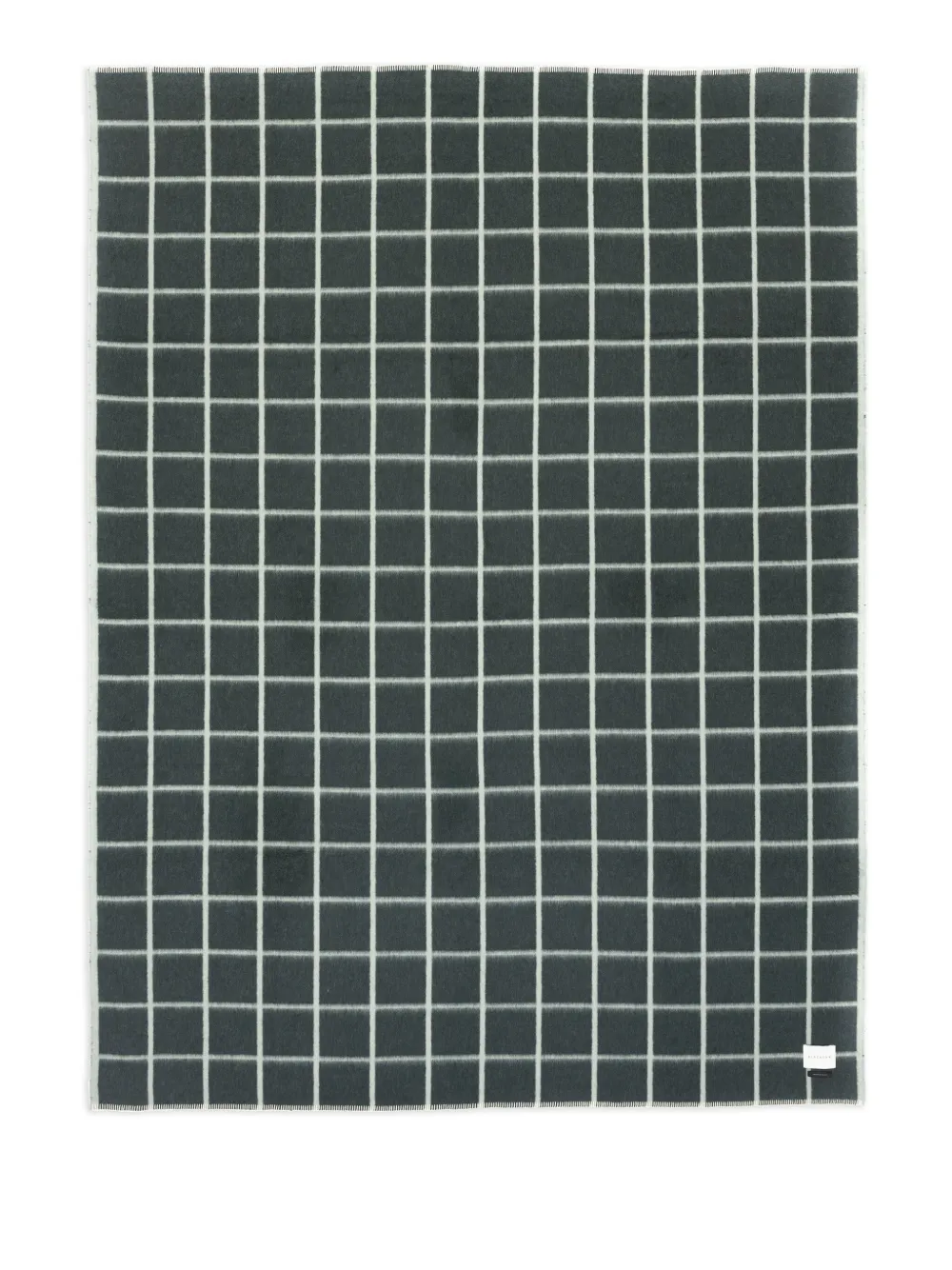 Blacksaw Grid-pattern Blanket In Green