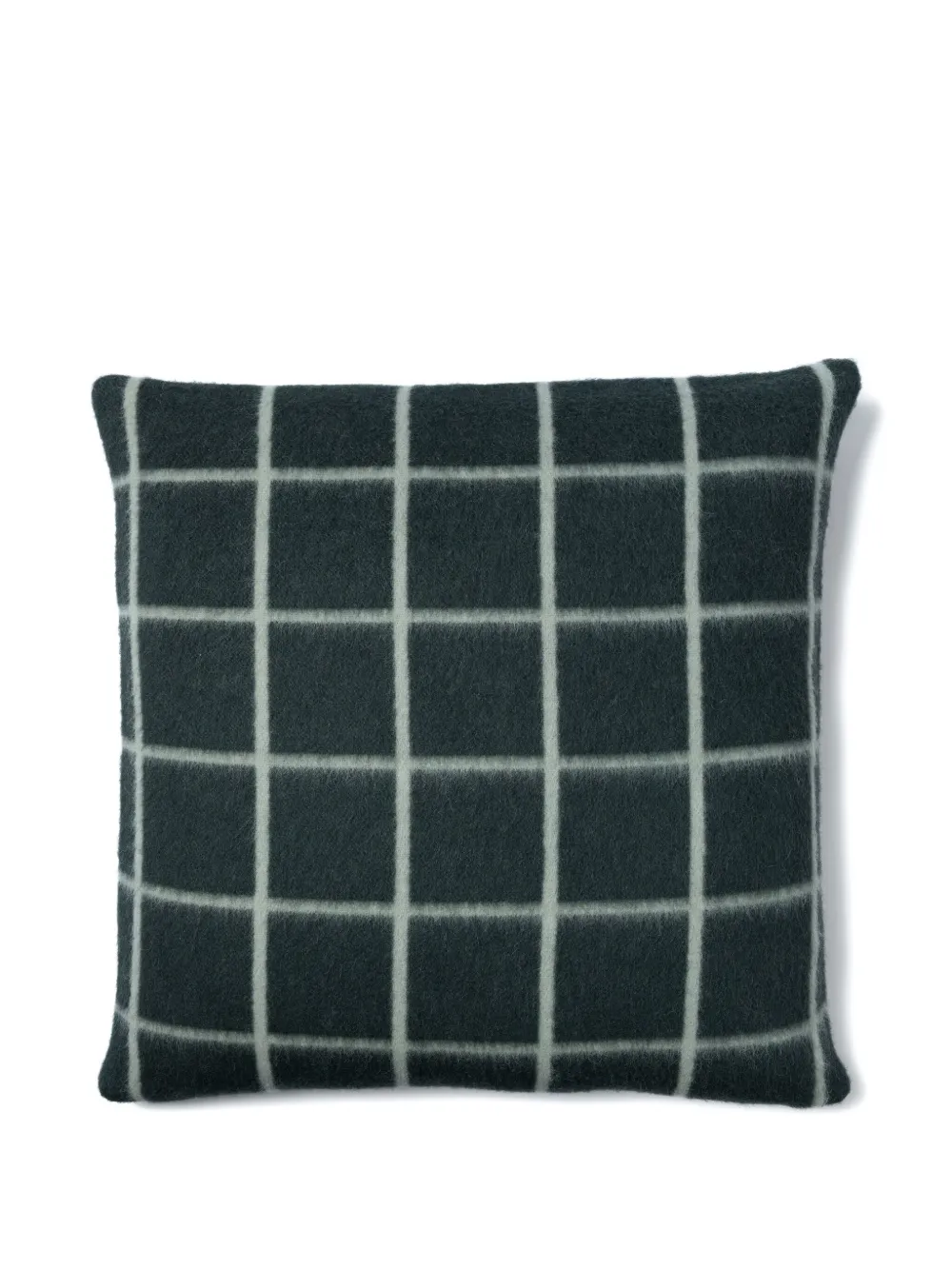 BLACKSAW grid-pattern cushion | Green | Image 1