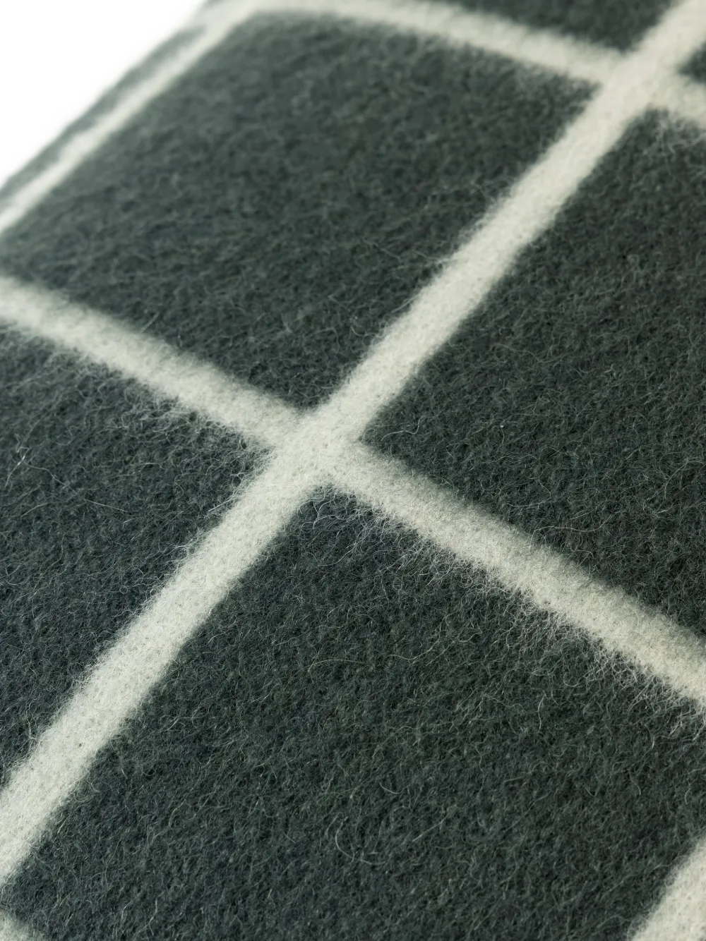 Blacksaw Grid-pattern Cushion In Green