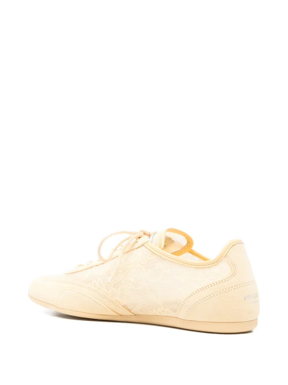 Jimmy Choo Sunnyf low-top sneakers met kanten laag Geel
