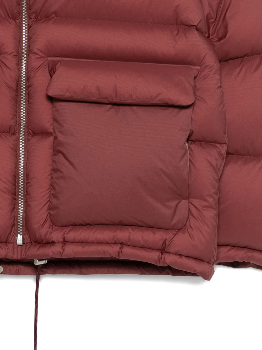 Auralee Ripstop Front-pocket Jacket In Brown