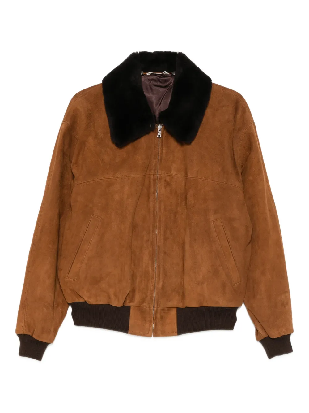Auralee suede zip-up jacket | Brown | Image 1