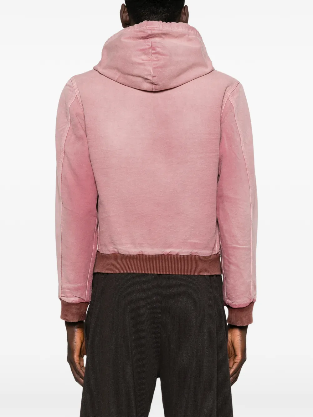 Auralee Hooded Jacket In Pink