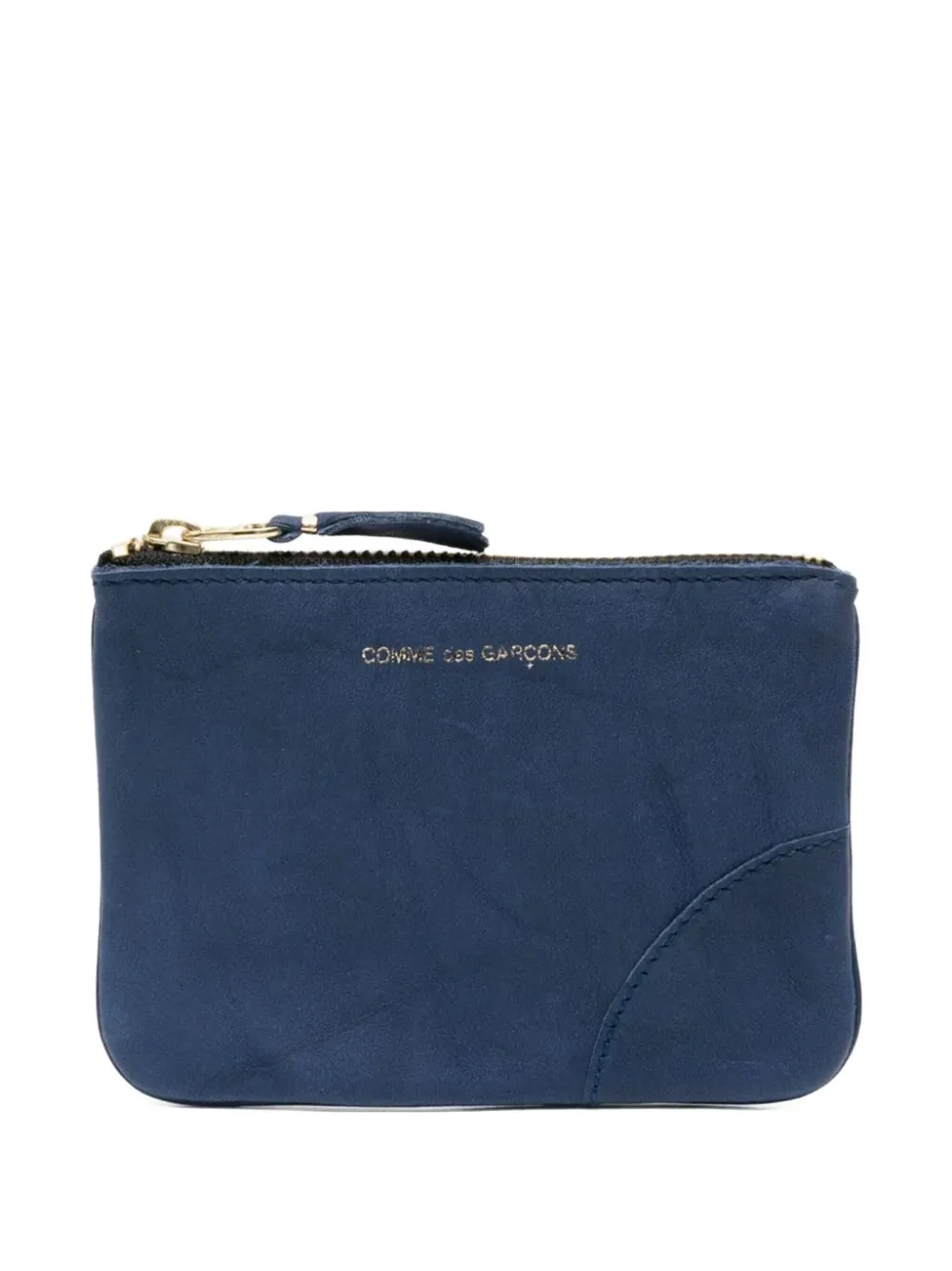 Comme Des Garçons Wallet Portemonnee met logodetail Blauw