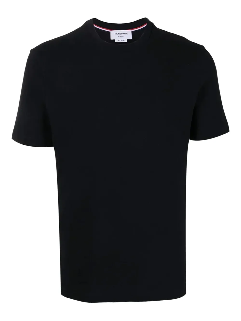 Thom Browne 4-bar Detail T-shirt In Black