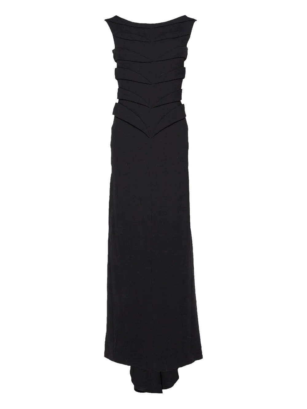 Jil Sander Pleated Gown In Multi