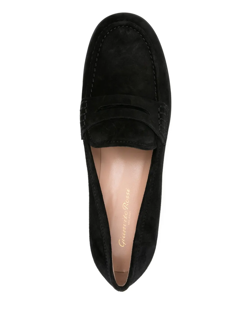 Gianvito Rossi Georgie penny-strap loafers Black