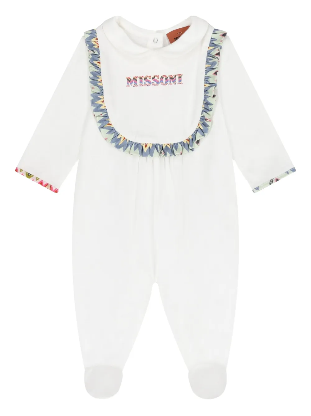 Missoni Kids Babypakje met geborduurd logo Wit