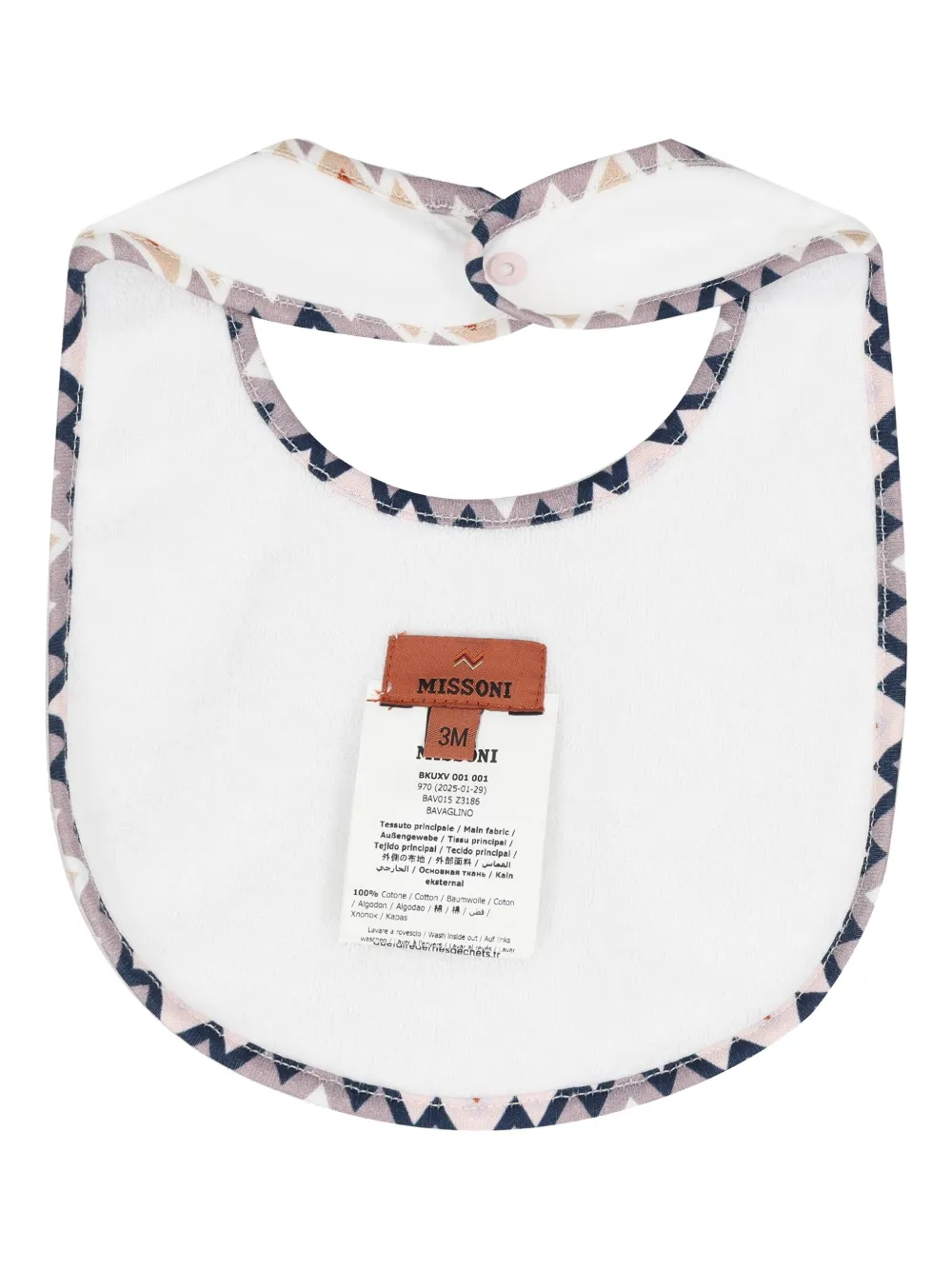Missoni Kids Babypakje met geborduurd logo Wit