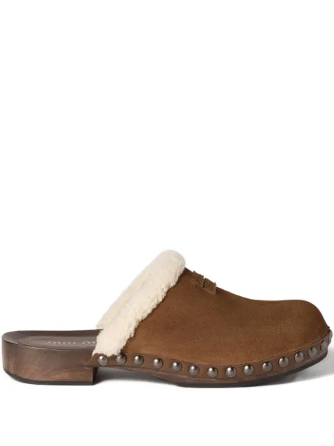 Miu Miu suede mules 