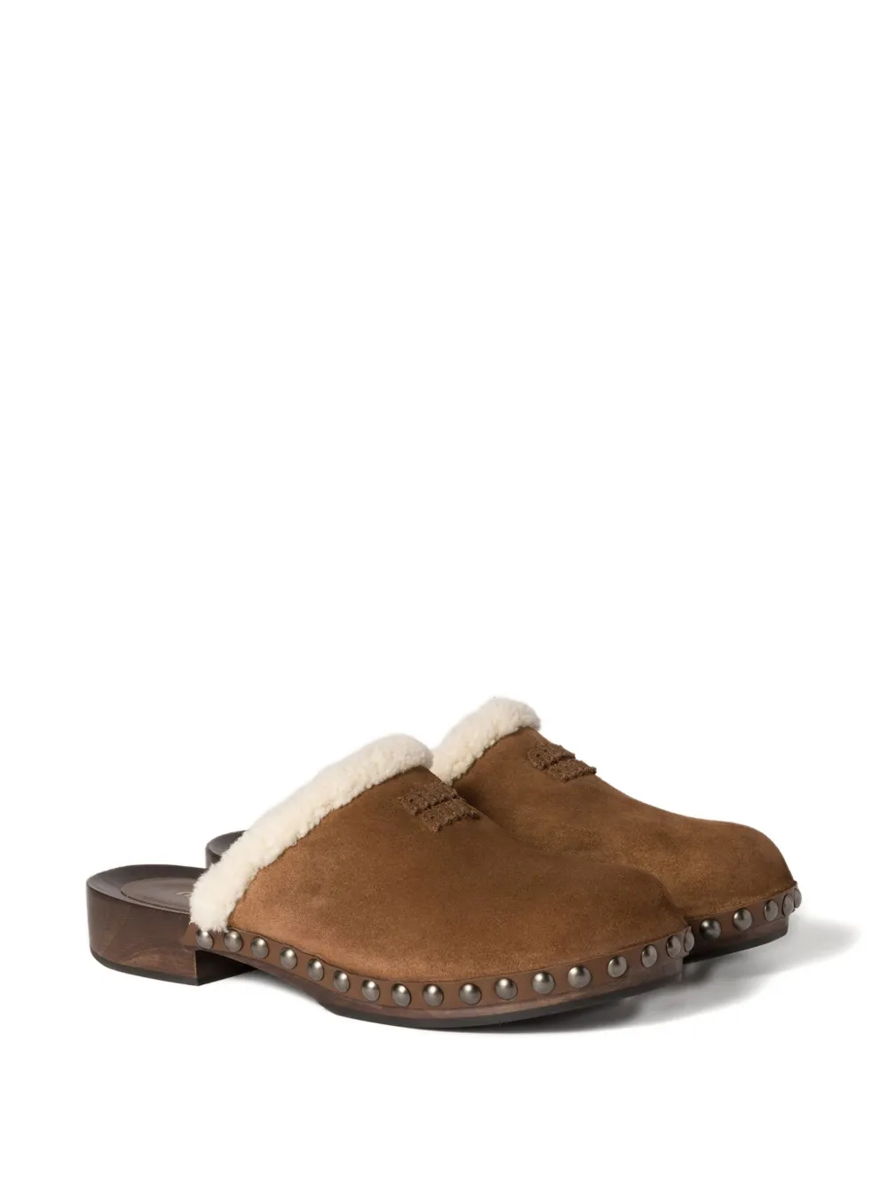Miu suede mules Brown