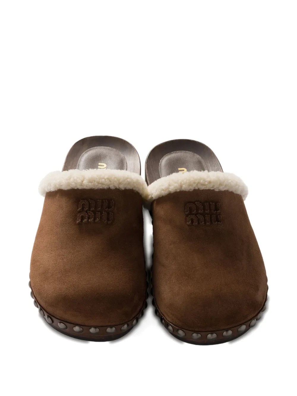 Miu suede mules Brown