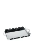 Alessi scalloped-edge handle tray - Silver