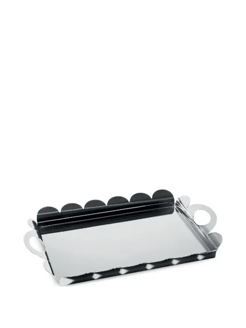 Alessi scalloped-edge handle tray