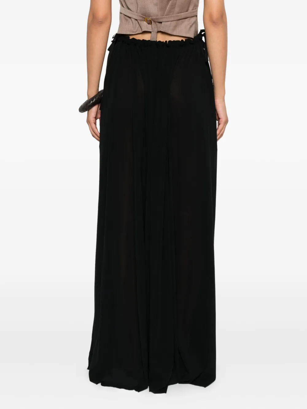pleated drawstring skirt