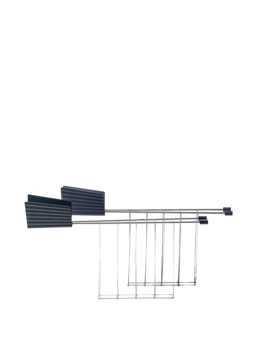 Alessi Plissé Triple Toaster Rack In Blue