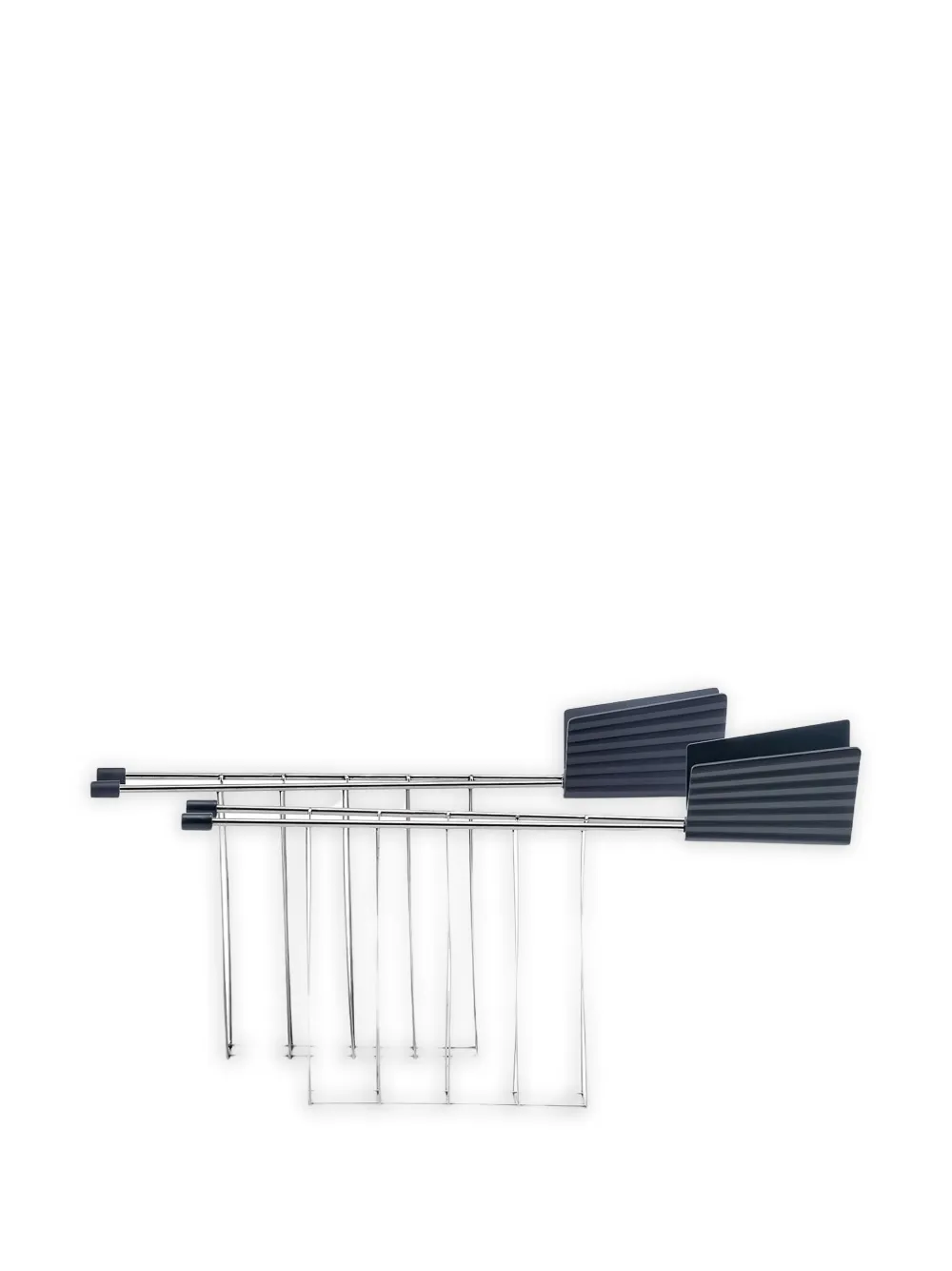 Alessi 细褶效果烤面包机架（三件式） | 灰色 | Image 1