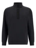 Boggi Milano half-zip sweatshirt - Black
