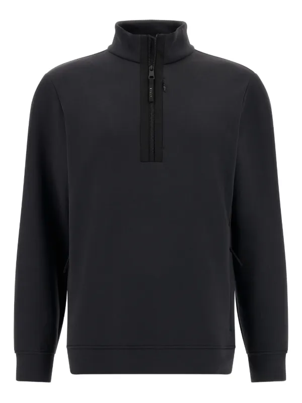 Boggi Milano half-zip Sweatshirt Black FARFETCH JO