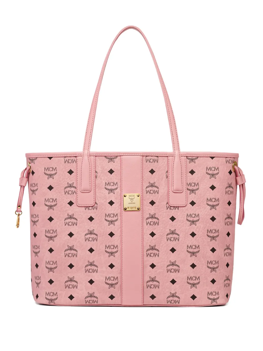 MCM Liz logo-jacquard drawstring tote bag Roze