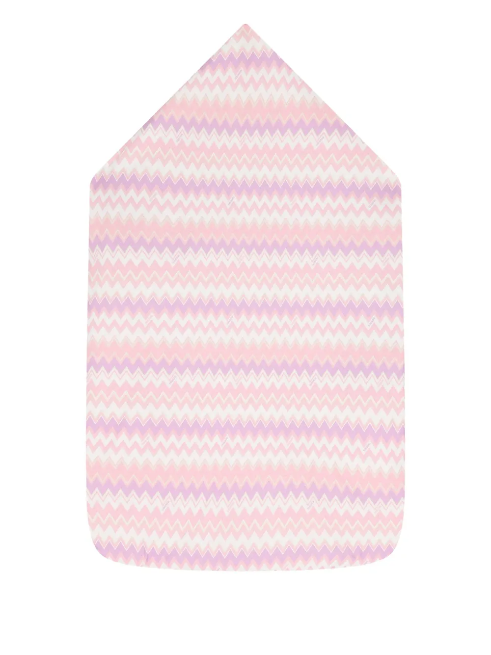 Missoni Kids Slaapzak met capuchon en zigzag-patroon Roze