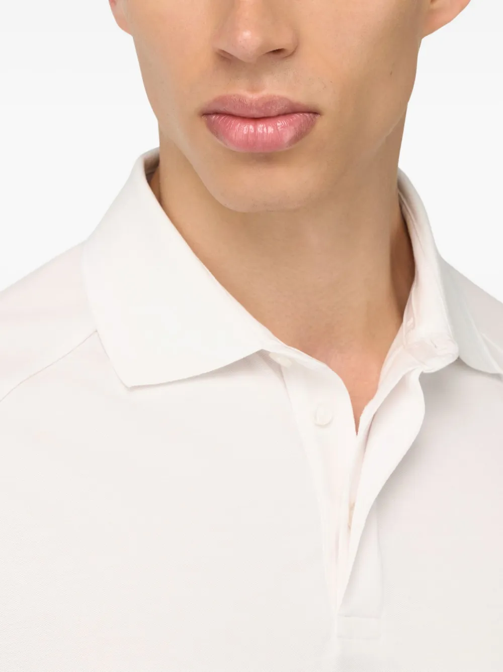 Boggi Milano Piqué poloshirt Wit