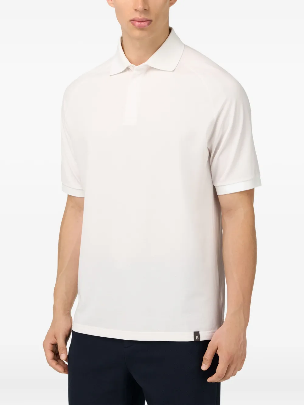 Boggi Milano Piqué poloshirt Wit