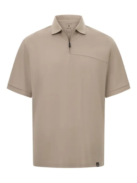 Boggi Milano zip-up polo shirt
