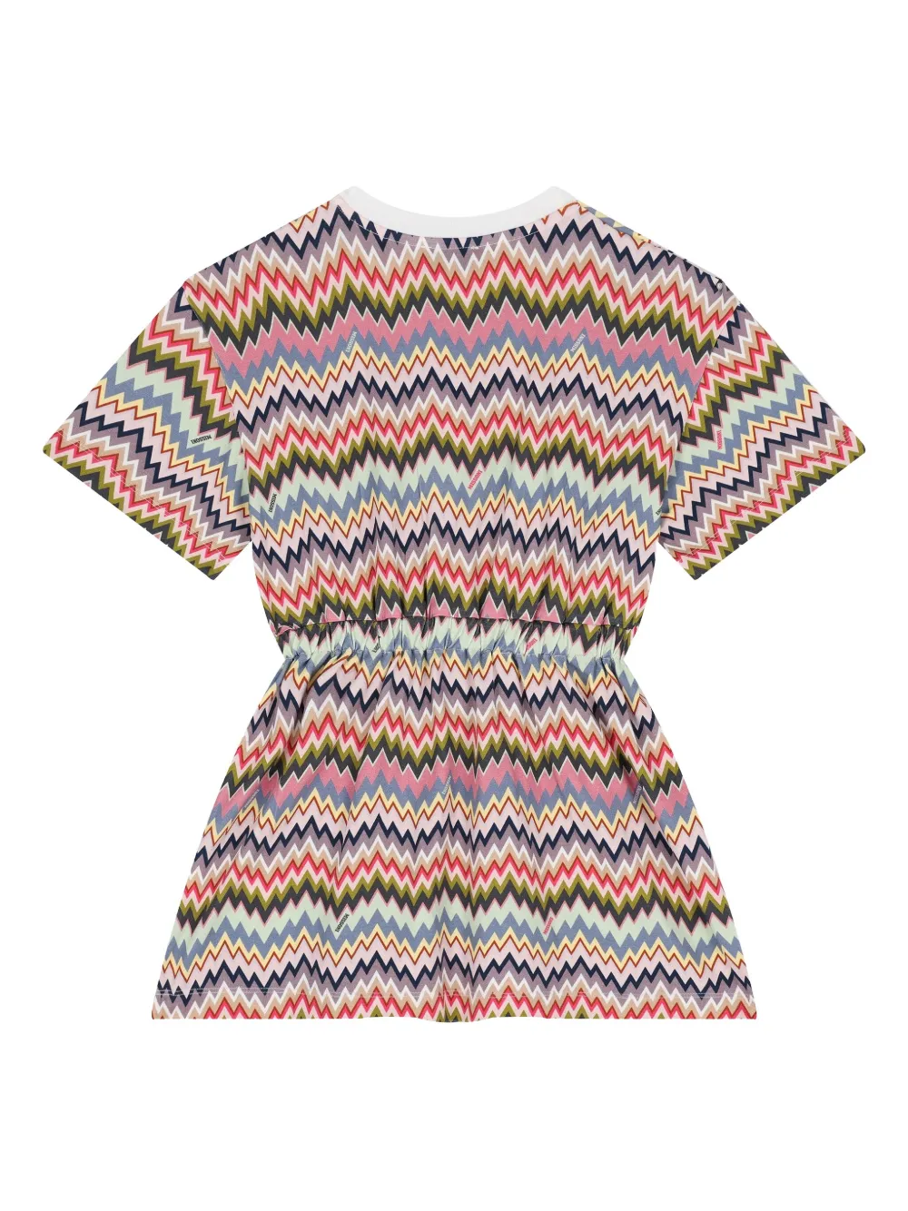 Missoni Kids Jurk met zigzag patroon Roze
