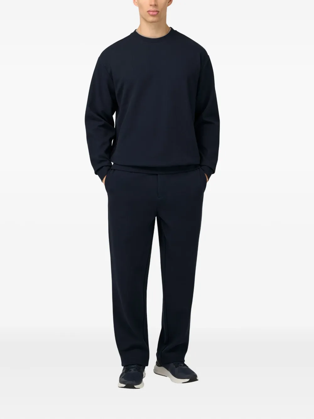 Boggi Milano Sweater met ronde hals - Blauw