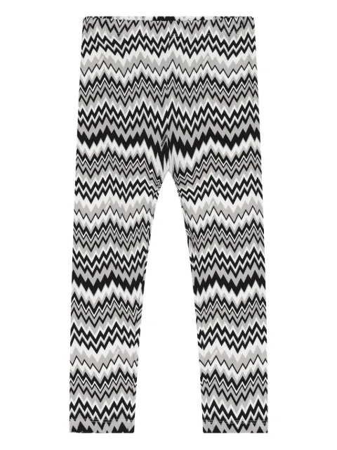 Missoni Kids Leggings mit Zickzackmuster