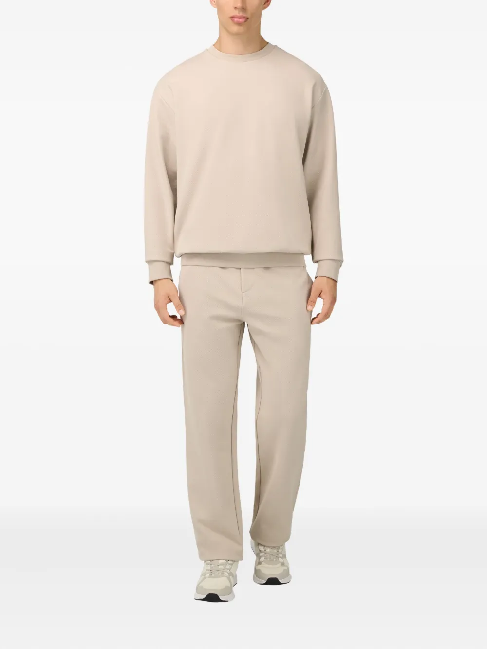 Boggi Milano Sweater met ronde hals - Beige