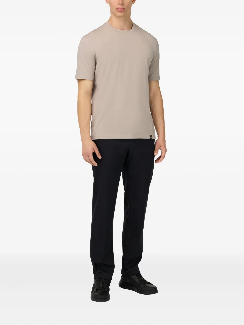 Boggi Milano Broek met logolabel - Zwart