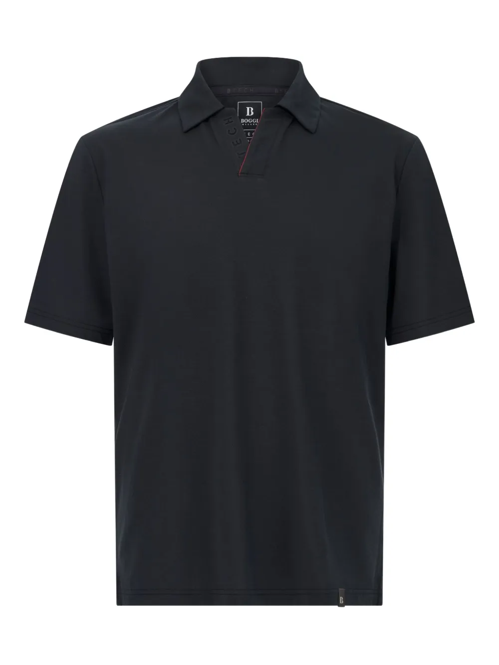 Boggi Milano piqué polo shirt | Black | Image 1