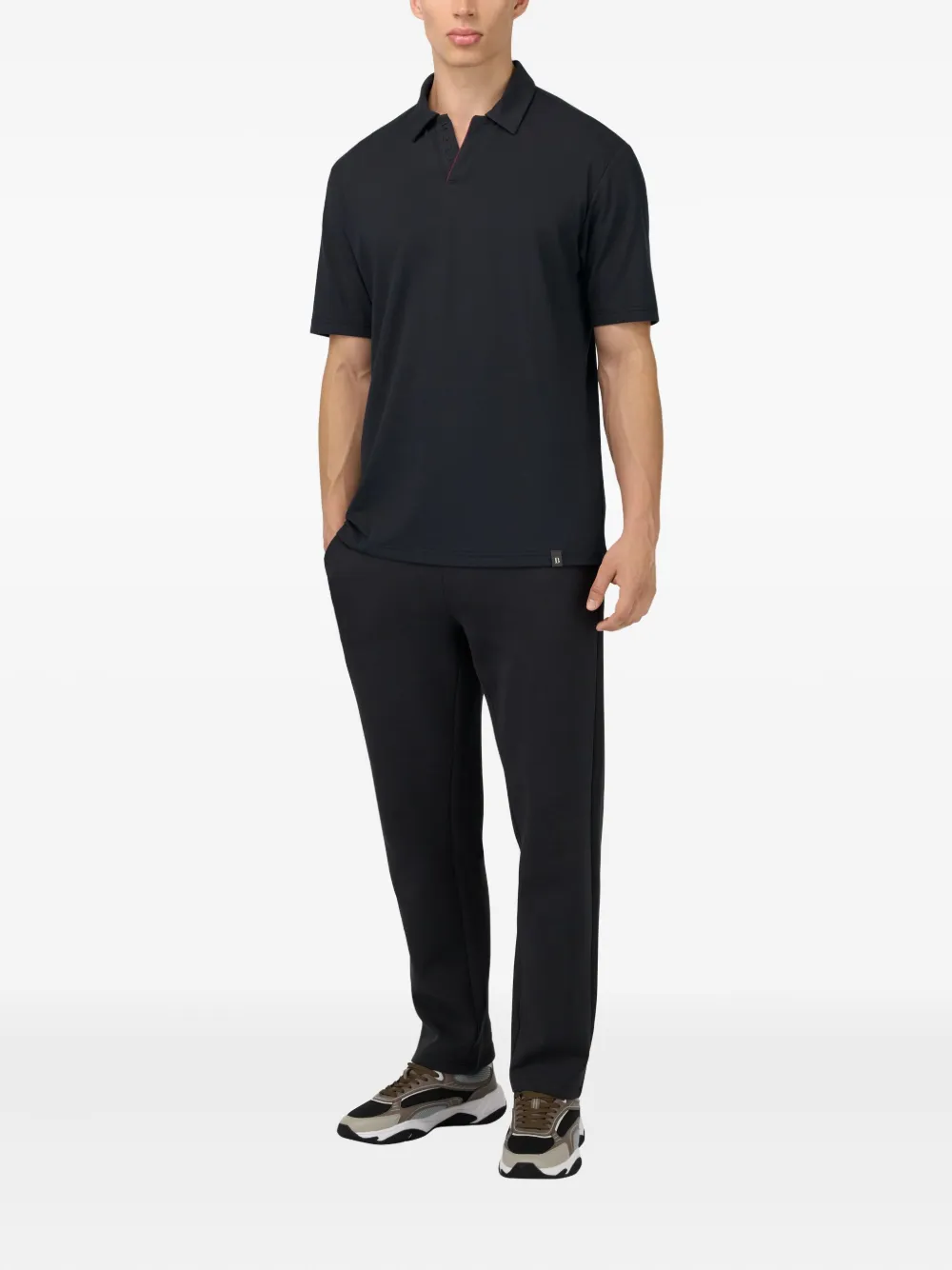 Boggi Milano Piqué poloshirt - Zwart