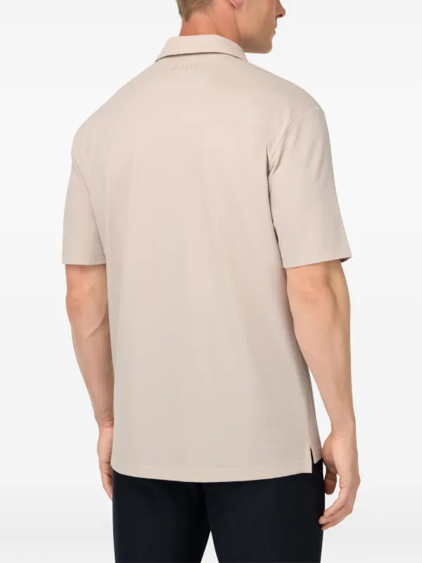 Boggi Milano open-neck Polo Shirt Neutrals FARFETCH TR