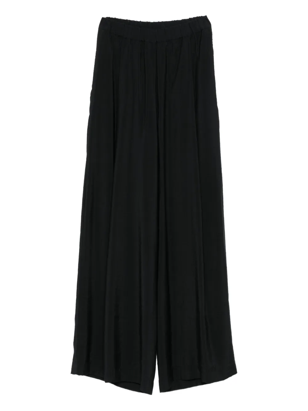 Gentry Portofino pleated elastic-waist trousers Zwart
